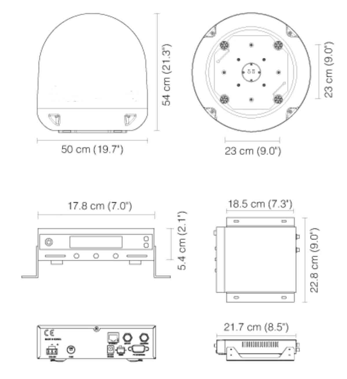 Raymarine 45STV 45cm Satellite TV Antenna System for Europe E70462 Hudson Marine Electronics